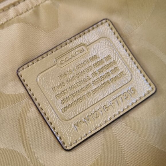 Big green tote bag Coach - Picture 5 of 6